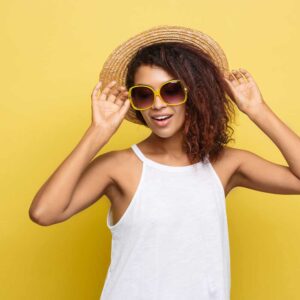 White Sleevless Top